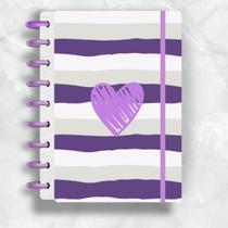 Caderno de disco coração roxo- soul disc Caderno de disco coração roxo- soul disc