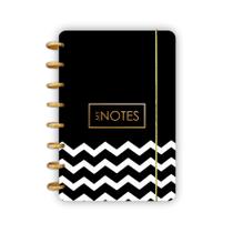 Caderno De Disco Inteligen My Notes Zig Zag Preto 80 Folhas Collors