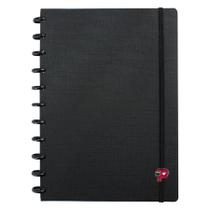 Caderno De Disco Inteligente 80Fls All Black Com Elástico