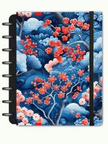 Caderno de Disco Inteligente Sakura Médio A5 Capa Dura 90g com 6 Divisórias Smart 160 páginas mistas