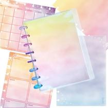 Caderno de Disco Pequeno Planner Mensal e Semanal - Meu Dia - Caderneta Organizadora - Octo