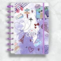 Caderno de disco viagem roxo - soul disc Caderno de disco viagem roxo - soul disc