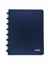 Caderno De Discos Atoma Poly A5 Azul Marinho Pautado