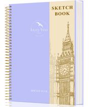 Caderno de Esboços Capa Dura com Espiral - 21x29,7cm - 120 Folhas