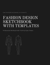 Caderno de Esboços de Design de Moda Workbook Publicado de Forma Independente Caderno de Esboços de Design de Moda Workbook Publicado de Forma Independente
