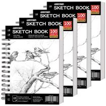 Caderno de Esboços FIXSMITH 14x21cm - 400 Folhas 100gsm - Espiral