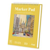Caderno de Esboços Fuxi Marker Paper 9x12" - 200gsm - 60 Folhas