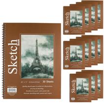 Caderno de Esboços GIFTEXPRESS - Pacote com 12 Unidades (Tamanho 8,5x11) Caderno de Esboços GIFTEXPRESS - Pacote com 12 Unidades (Tamanho 8,5x11)