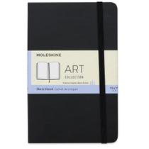 Caderno de Esboços Moleskine Art - Capa Dura Preta Média, 88 Páginas