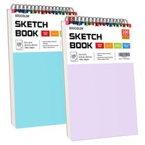 Caderno de Esboços Soucolor 9x12 Polegadas - 100 Folhas para Artistas Caderno de Esboços Soucolor 9x12 Polegadas - 100 Folhas para Artistas