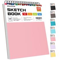 Caderno de esboços Soucolor Cute 23 x 30cm 100 folhas para mulheres