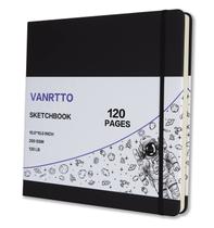 Caderno de Esboços VANRTTO - Capa Dura Quadrada 10x10cm, 120 Páginas (120gsm)