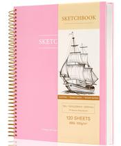 Caderno de Esboços Yoment - Capa Dura 9x12" - 120 Folhas 100g/m² - Espiral Caderno de Esboços Yoment - Capa Dura 9x12" - 120 Folhas 100g/m² - Espiral