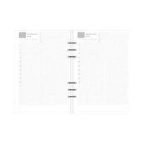 Caderno De Folhas Soltas A5 A6 A7 Com 45 Folhas, Encadernação Espiral, Papel Com Linhas, Pontos E Caderno De Folhas Soltas A5 A6 A7 Com 45 Folhas, Encadernação Espiral, Papel Com Linhas, Pontos E