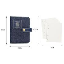 Caderno De Folhas Soltas Retro Em Denim Azul, Estilo Japonês, Caderno De Mão M5 Com Páginas Internas