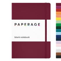 Caderno de jornal PAPERAGE Burgundy, capa dura 160p 21x14cm