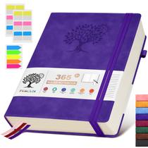 Caderno de Jornal PERCUN A4 Forrado com Capa de Couro - 365 Páginas