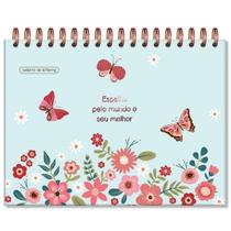 Caderno de Lettering Borboletas-40 Folhas Pretas-Fina Ideia