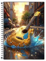 Caderno de Música, 100 folhas, Pautado, 12 pentagramas / Capa Plastificada