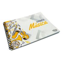 Caderno de Música 100 Páginas Pequeno Izzo com Espiral