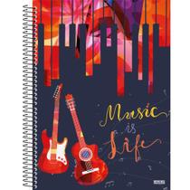 Caderno de Música 50 Folhas Music Is Life - São Domingos