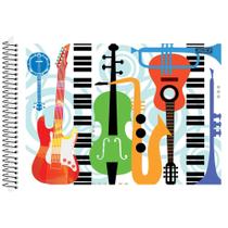Caderno de Música Espiral 1/4 Instrumentos 40F -São Domingos