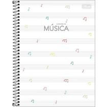 Caderno de Música Espiral Capa Dura Universitário 80 Folhas TILIBRA