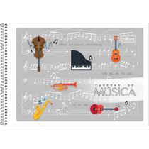 Caderno de Música Espiral Capa Flexível P Tilibra 48 Folhas (Pacote com 20 unidades) - Sortido