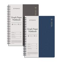 Caderno de papel milimetrado EMSHOI B5 320 páginas 100gsm - pacote com 2 Caderno de papel milimetrado EMSHOI B5 320 páginas 100gsm - pacote com 2