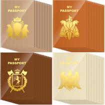 Caderno de passaporte em branco Lincia, 48 peças, livro de passaporte falso, diário de viagem, lembrancinhas de festa, a granel, para viagens de Halloween, material de sala de aula (cor quente) Caderno de passaporte em branco Lincia, 48 peças, livro de passaporte falso, diário de viagem, lembrancinhas de festa, a granel, para viagens de Halloween, material de sala de aula (cor quente)