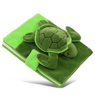 Caderno de pelúcia DolliBu Sea Turtle com diário de escrita de 80 páginas