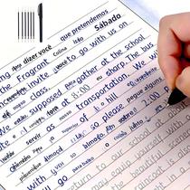 Caderno De Prática De Caligrafia Em Inglês Com Letras Cursivas Reutilizáveis Em Cores Mistas