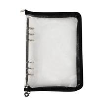 Caderno de PVC Binder MultiBey A5 de 6 anéis com zíper e 10 bolsos