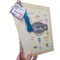 Caderno de Receitas + Caneta Personalizada