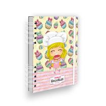 Caderno de Receitas Coleção Minhas Receitas - Cabelinho Loiro