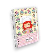 Caderno de Receitas Coleção Minhas Receitas - Cabelinho Vermelho