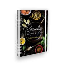 Caderno De Receitas Com Capa Dura - Coleção - Black Elegance