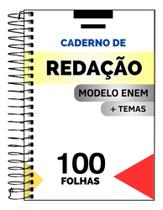 Caderno De Redação Enem Com 100 Folhas E Temas - Amar & Arte