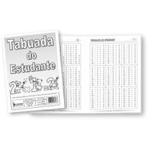 Caderno de Tabuada do Estudante 10 Folhas PCT com 50