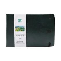 Caderno De Viagem Para Aquarela Baohong Com 24 Folhas, Capa De Couro E Linho, Papel De Algodão 300g Caderno De Viagem Para Aquarela Baohong Com 24 Folhas, Capa De Couro E Linho, Papel De Algodão 300g