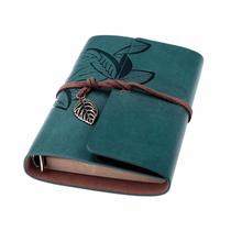 Caderno de viagem recarregável Leather Journal BEYONG azul Caderno de viagem recarregável Leather Journal BEYONG azul