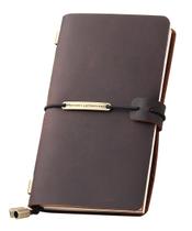 Caderno de viagem Robrasim Leather Journal Coffee Color