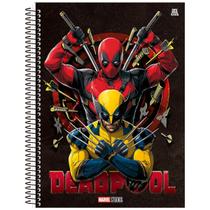 Caderno Deadpool Universitário 10M Espiral Capa Dura 160 Fls Caderno Deadpool Universitário 10M Espiral Capa Dura 160 Fls