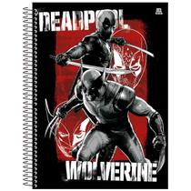 Caderno Deadpool Universitário 1M Espiral Capa Dura 80 Fls Caderno Deadpool Universitário 1M Espiral Capa Dura 80 Fls