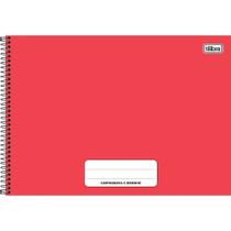 Caderno desenho 80 fls vermelho PEPPER Tilibra