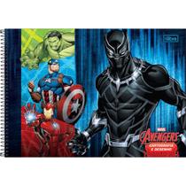Caderno desenho 80 folhas Avengers Tilibra