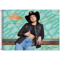 Caderno desenho 80 folhas espiral capa dura Ana Castela Tilibra
