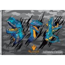 CADERNO DESENHO 80fls CAPA DURA ESPIRAL GRANDE TILIBRA RAPTOR