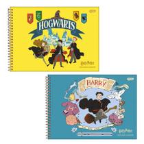 Caderno Desenho 96Fls Capa Dura Espiral Harry Potter - Jandaia