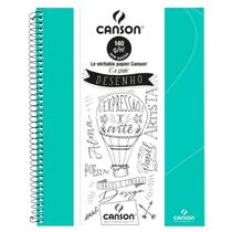Caderno Desenho Canson A4 Expressão e Arte 40 Folhas Verde